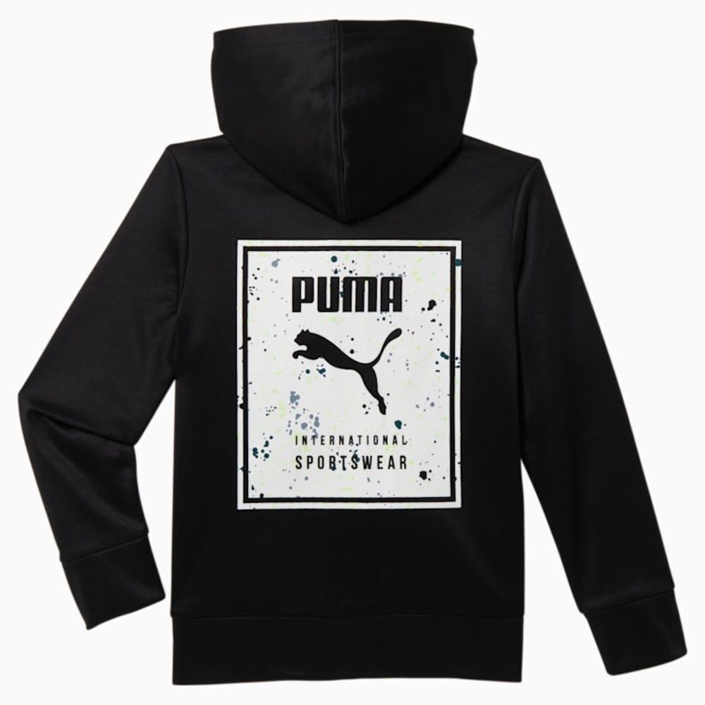 Puma Black Graphic Sportswear Hoodie Size XL (18-20) US UNISEX